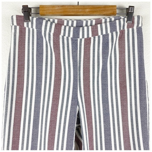 Free People Multicolored Striped Linen Blend Pants Size 8‎ - Picture 5 of 9